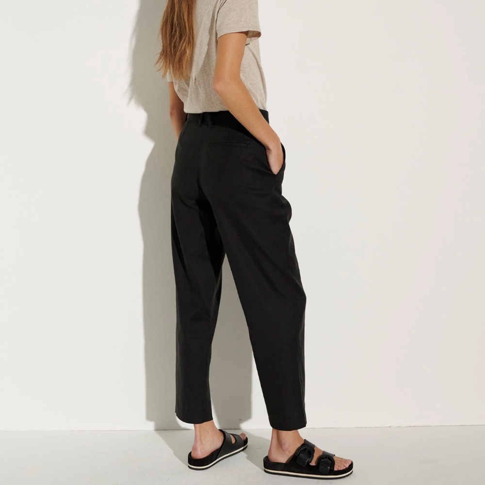 The Reset Classic Black Cropped Trousers